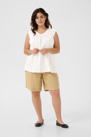 KAFFE CURVE - Blusa 'KCThia' em branco