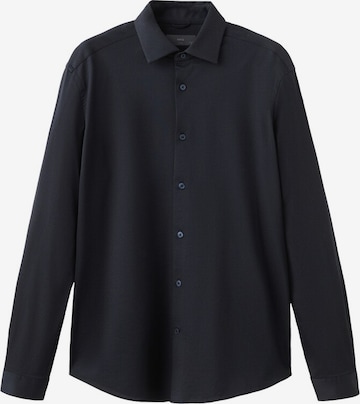 MANGO MAN Button Up Shirt 'Adana' in Blue: front