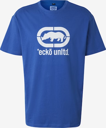 Ecko Unlimited Koszulka 'JohnRhino' w kolorze niebieski: przód