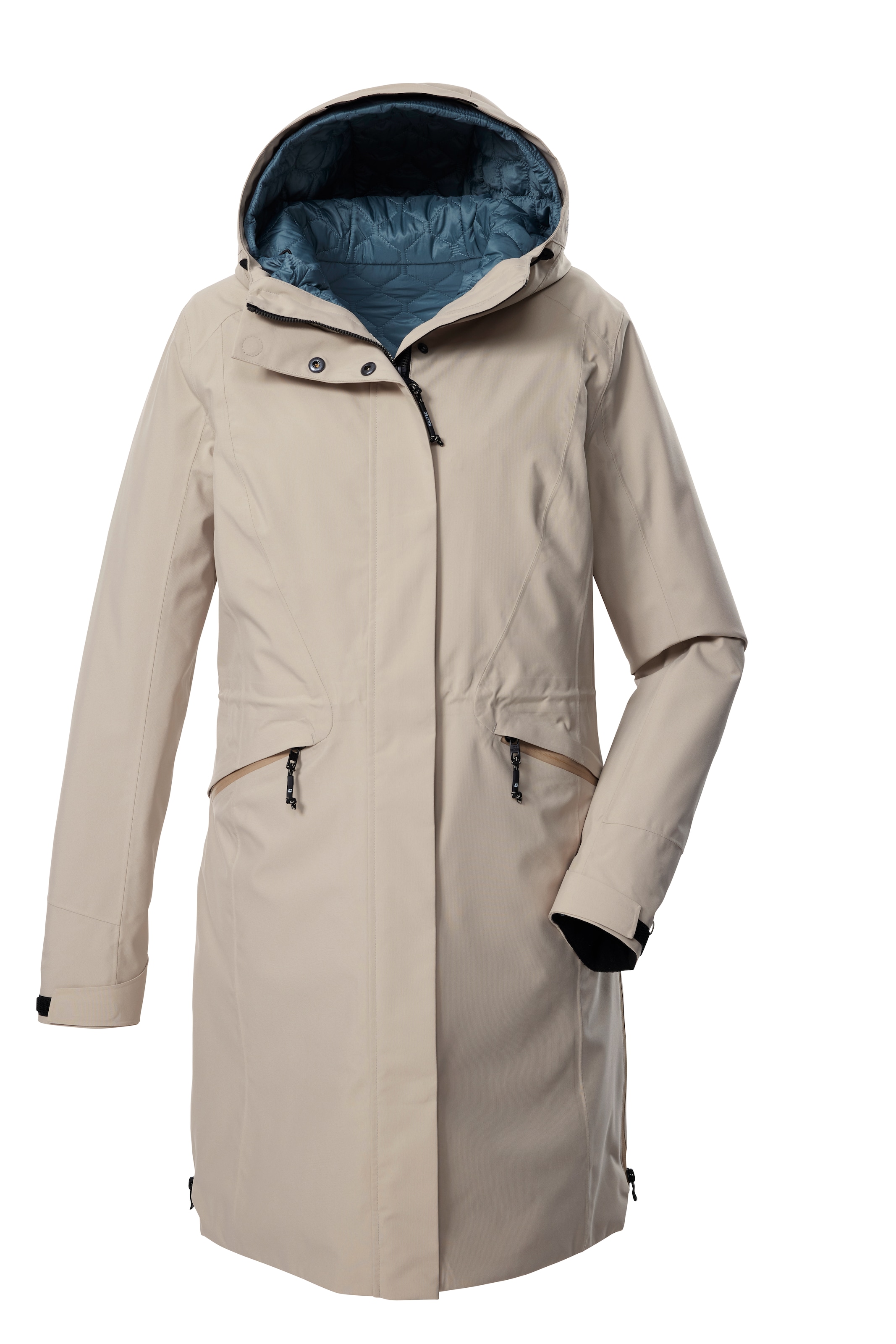 KILLTEC Outdoorjacke in Grau: Vorderseite