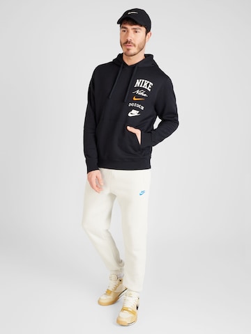 Nike SportswearSweater majica 'Club' - crna boja