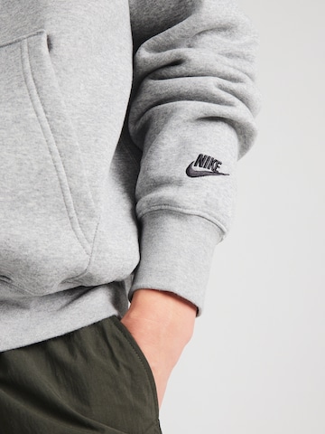 Nike Sportswear Mikina 'M NK CLUB BB HDY NEO VARSITY' - Sivá