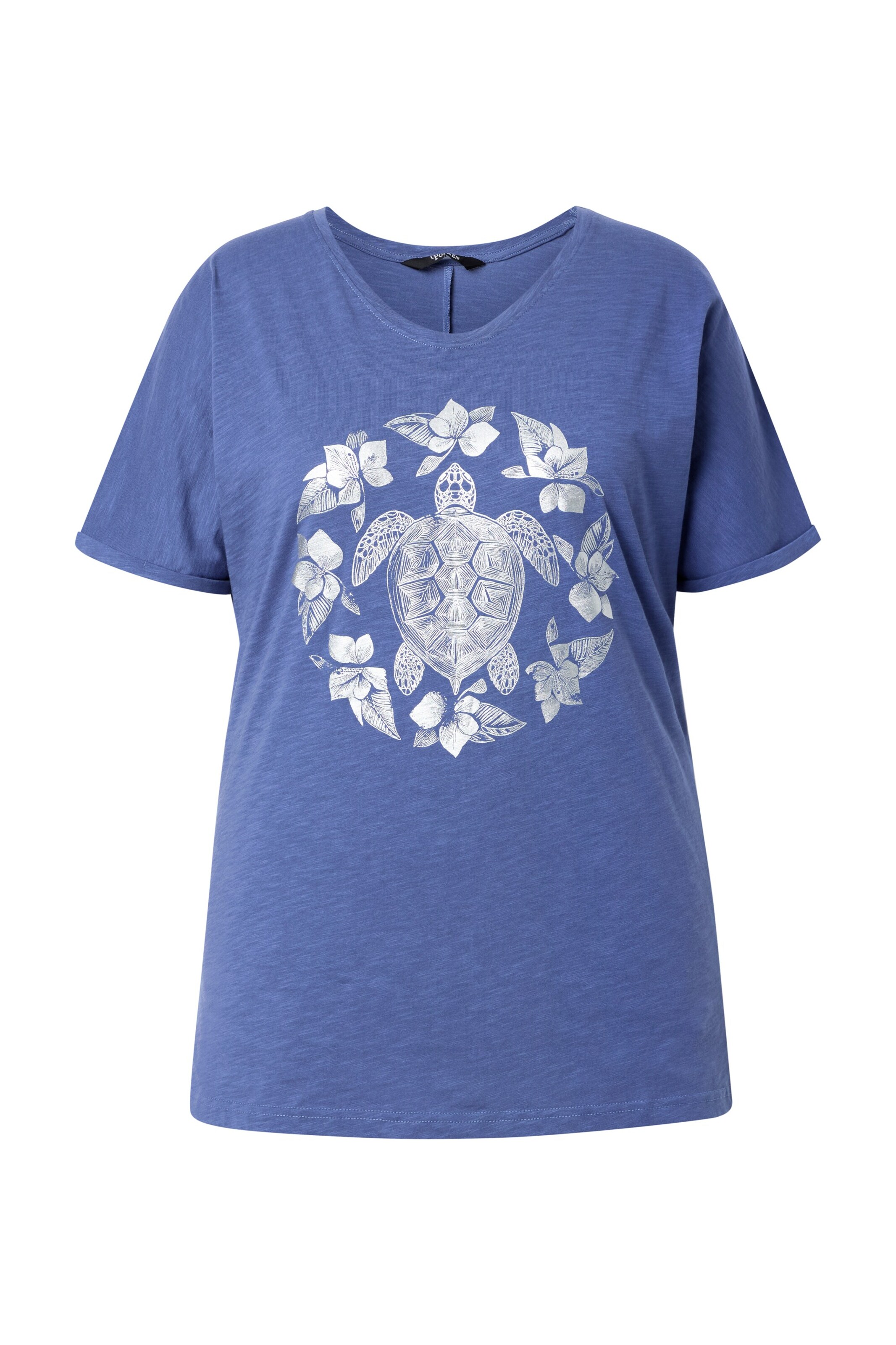 Ulla Popken Shirt in Blau: Vorderseite