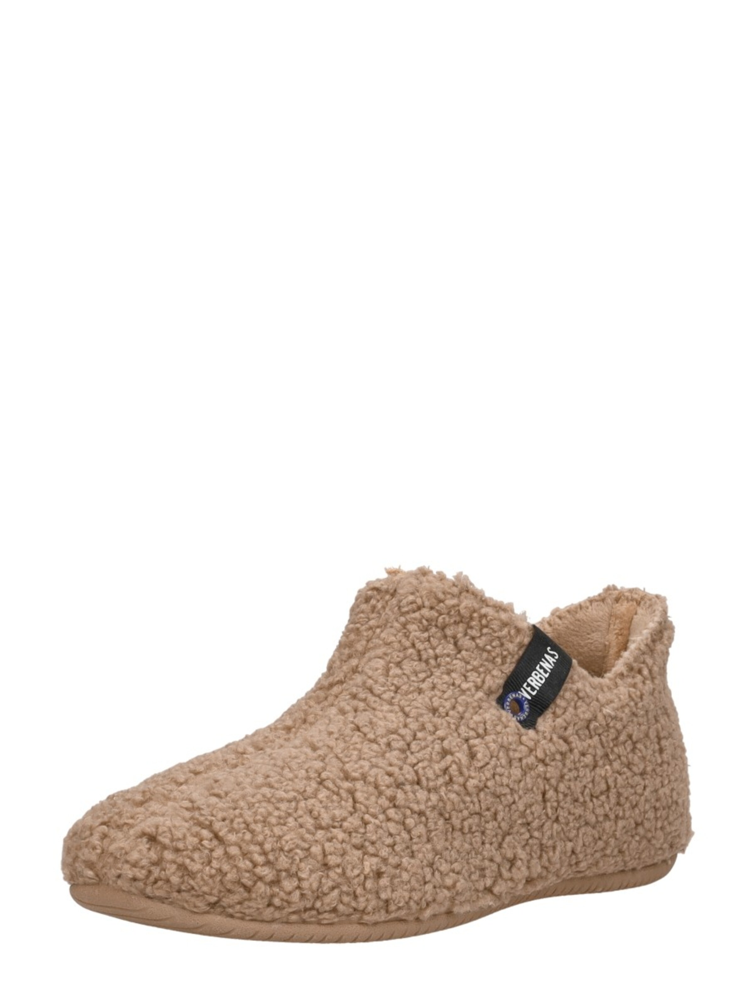 VERBENAS Huisschoenen 'Yoi' in Bruin: voorkant