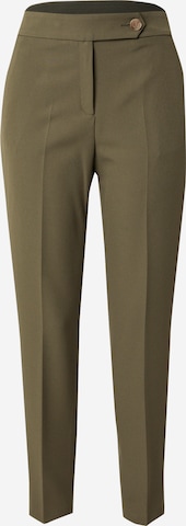 s.Oliver BLACK LABELTapered Hlače na crtu - zelena boja: prednji dio