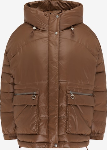 MYMO Zimná bunda - Hnedá: predná strana
