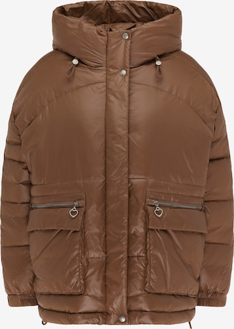 MYMO Winter Jacket in Brown: front