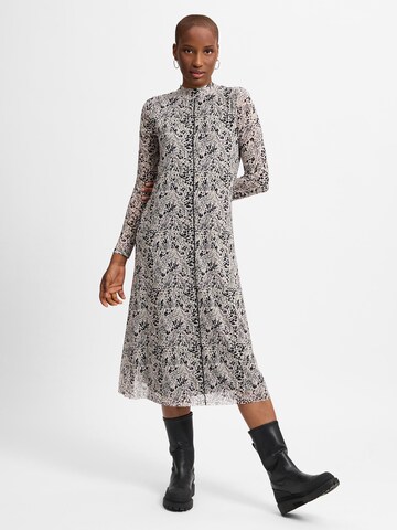 comma casual identity Jurk in Beige: voorkant
