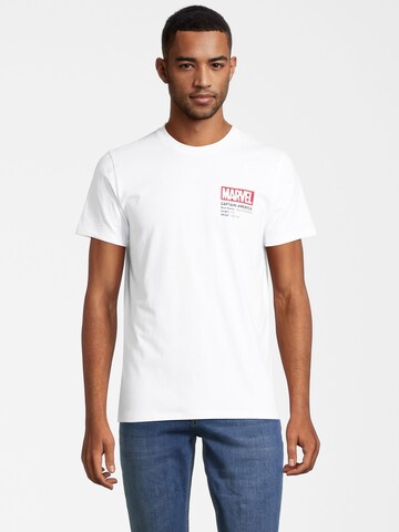 T-Shirt Course en blanc : devant