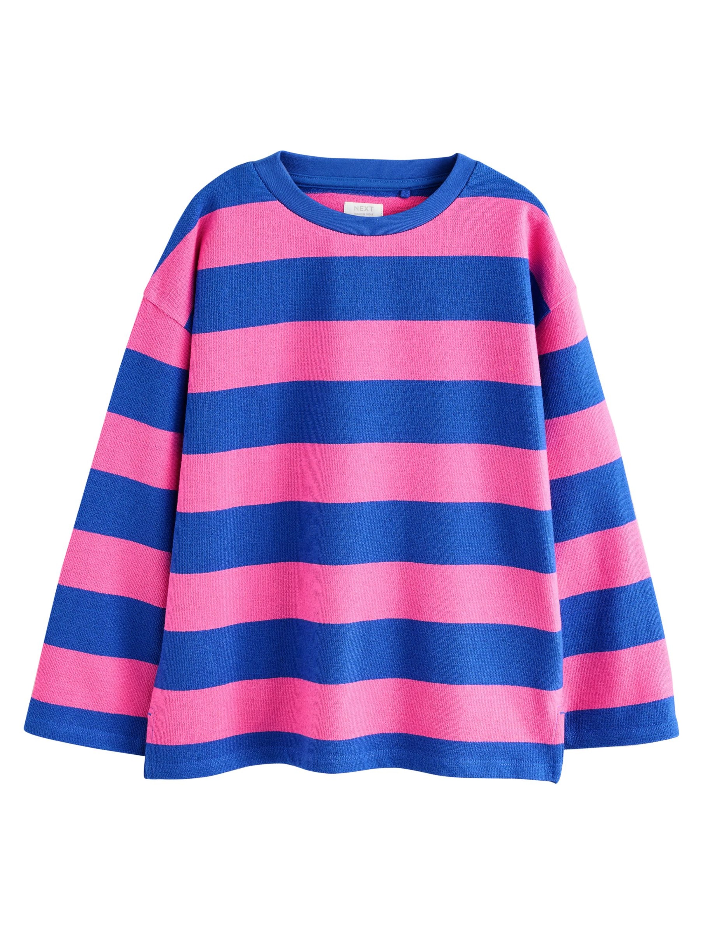 Maglietta Next di colore blu reale / rosa, Visualizzazione prodotti