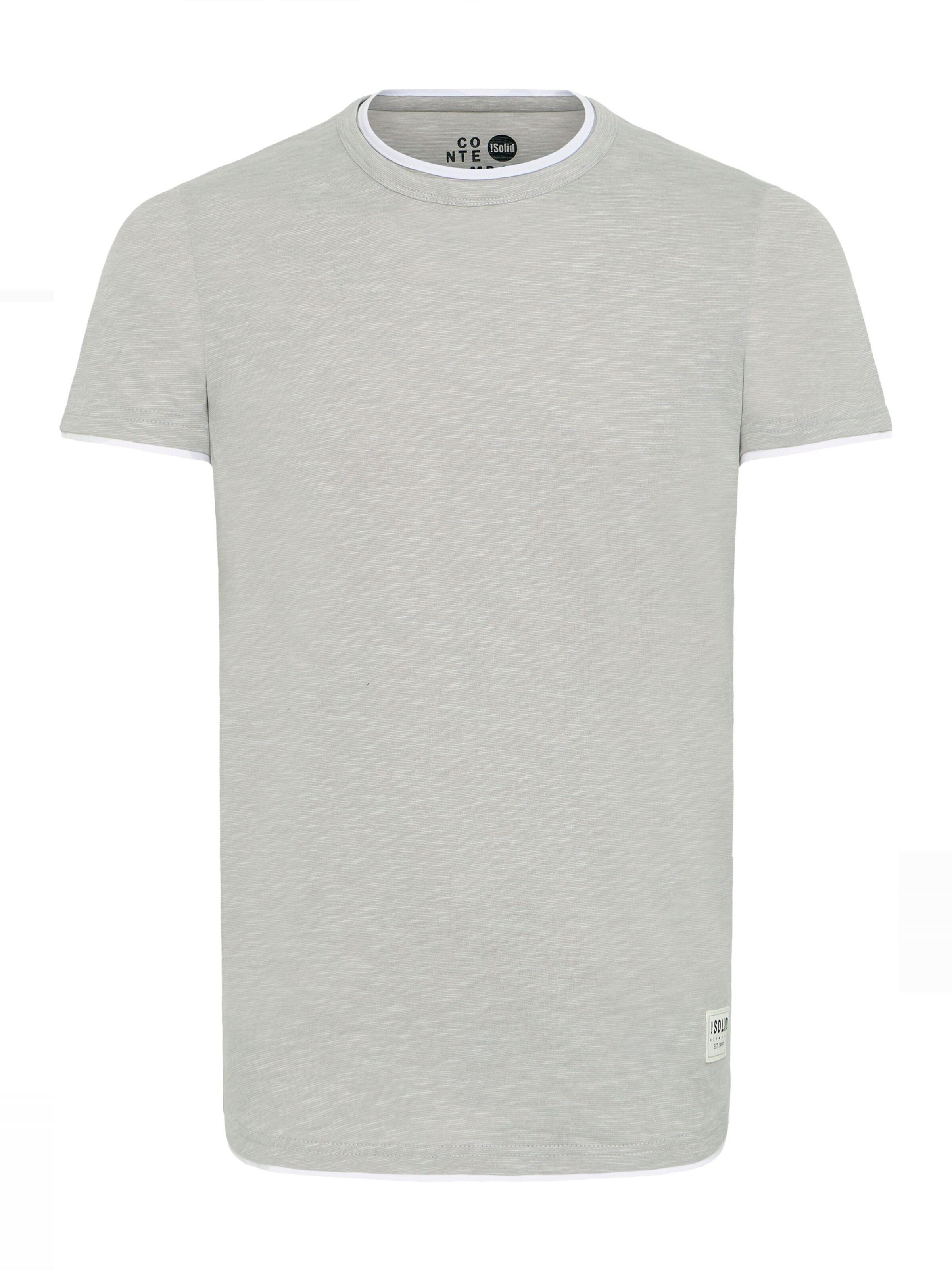 !Solid Shirt 'Rigos' in Grijs: voorkant