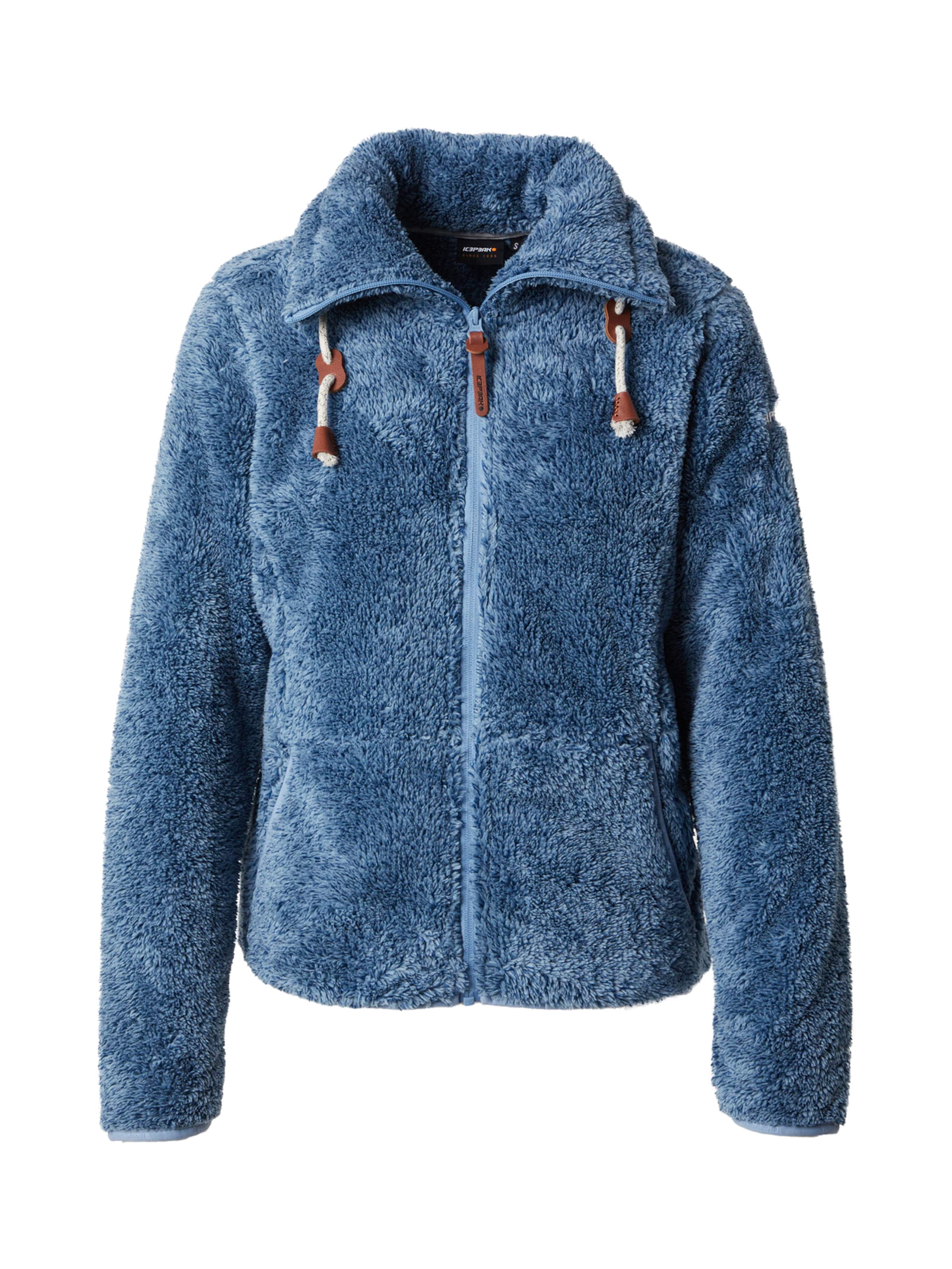 ICEPEAK - Chaqueta polar funcional 'Colony' en azul: frente