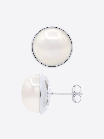 Ateliers Saint Germain Boucles d'oreilles 'VAISEAU' en One Size en blanc, Vue avec produit