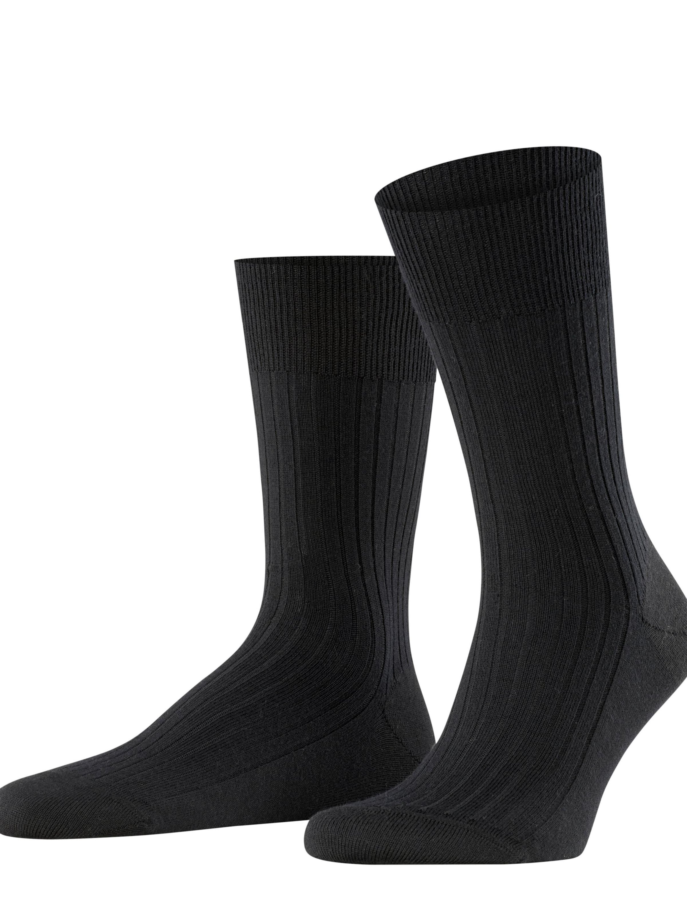 FALKE Socken 'Bristol Pure'‌‌‌‌‌‌‌ in schwarz, Produktansicht