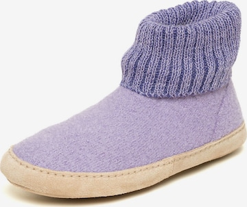 Gottstein Hausschuh 'Hüttenschuhe Dakota' in Lila: Vorderseite