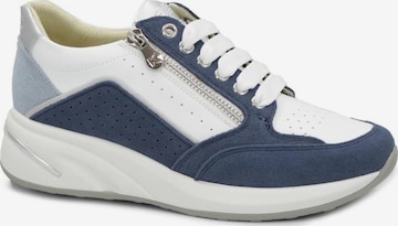 Baskets basses Keys en bleu : devant
