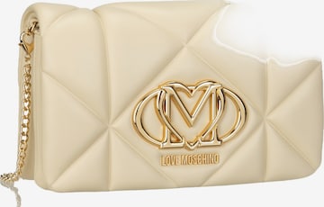 Love Moschino Document Bag ' Smart Daily Bag ' in Beige: front