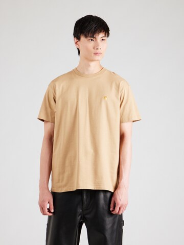 Maglietta 'Chase' di Carhartt WIP in marrone: frontale