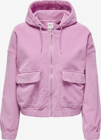 Veste mi-saison 'Kenzie' ONLY en rose : devant