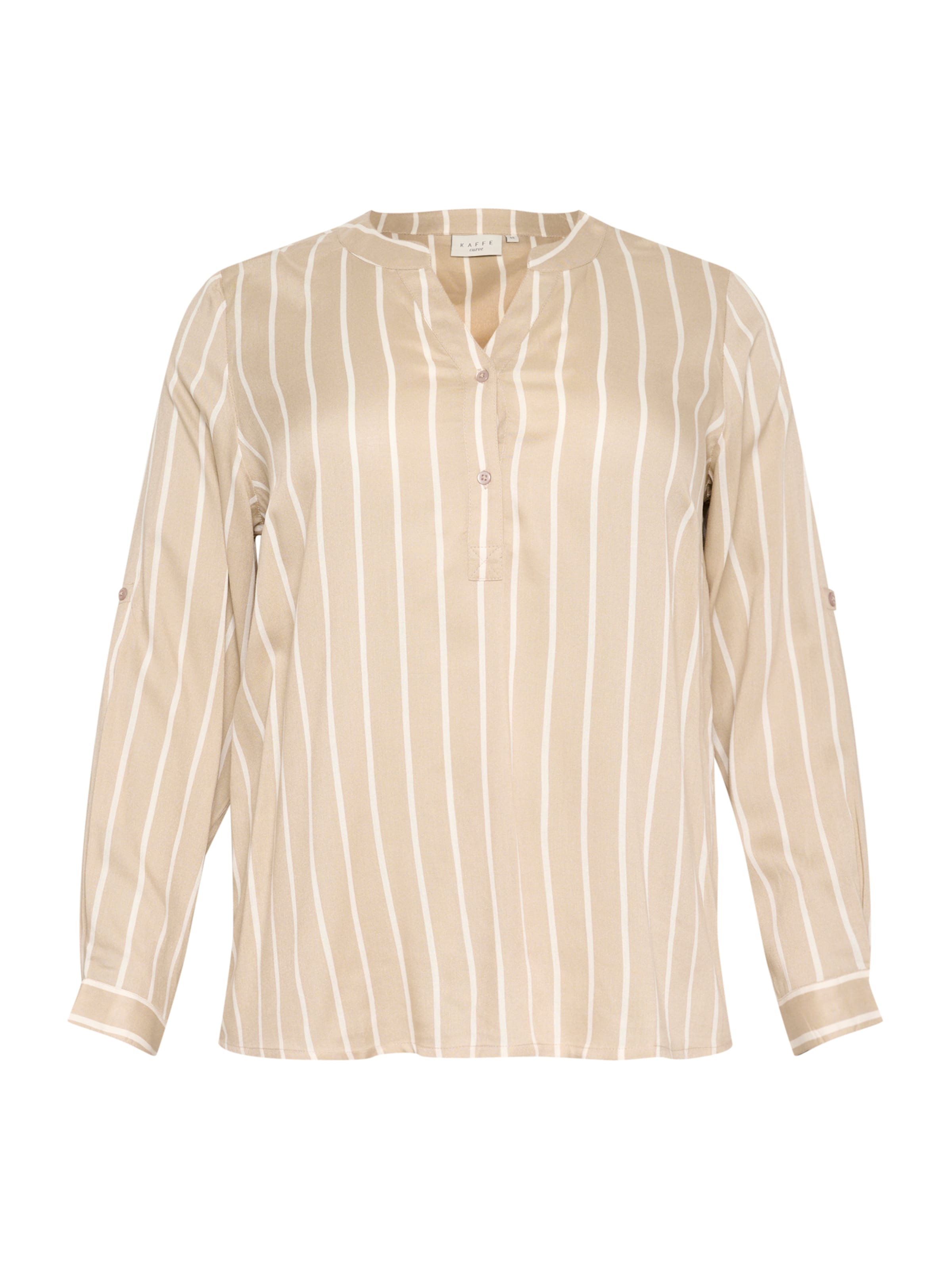 KAFFE CURVE Bluse 'KCSIDA' in Beige: Vorderseite
