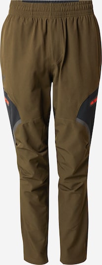 Sportinės kelnės 'Unstoppable' iš UNDER ARMOUR, spalva – pilka / alyvuogių spalva / juoda, Prekių apžvalga