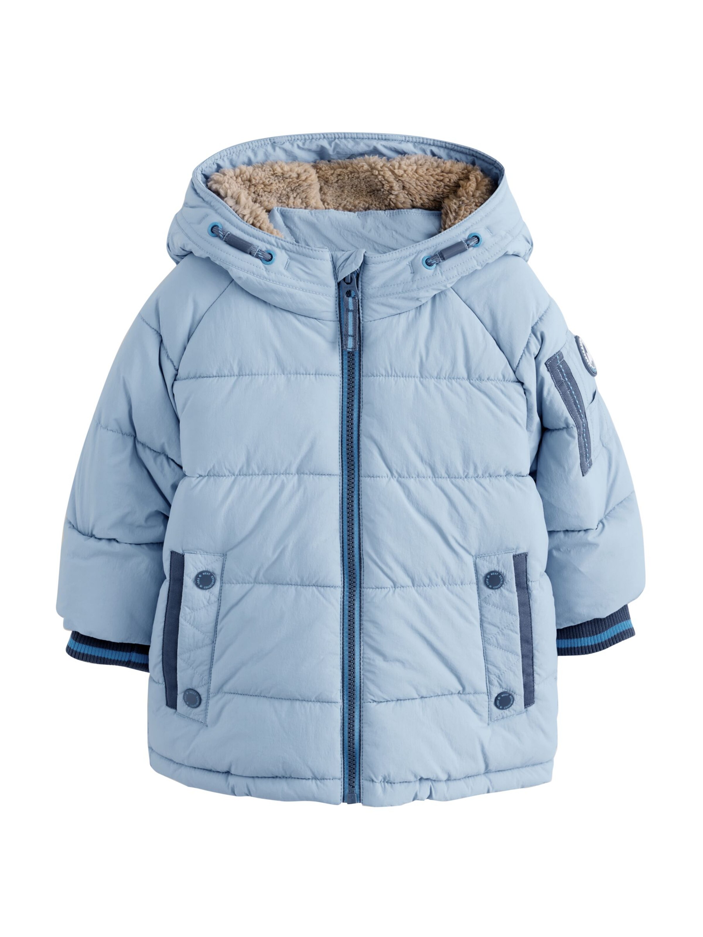 Next Jacke in Blau: Vorderseite