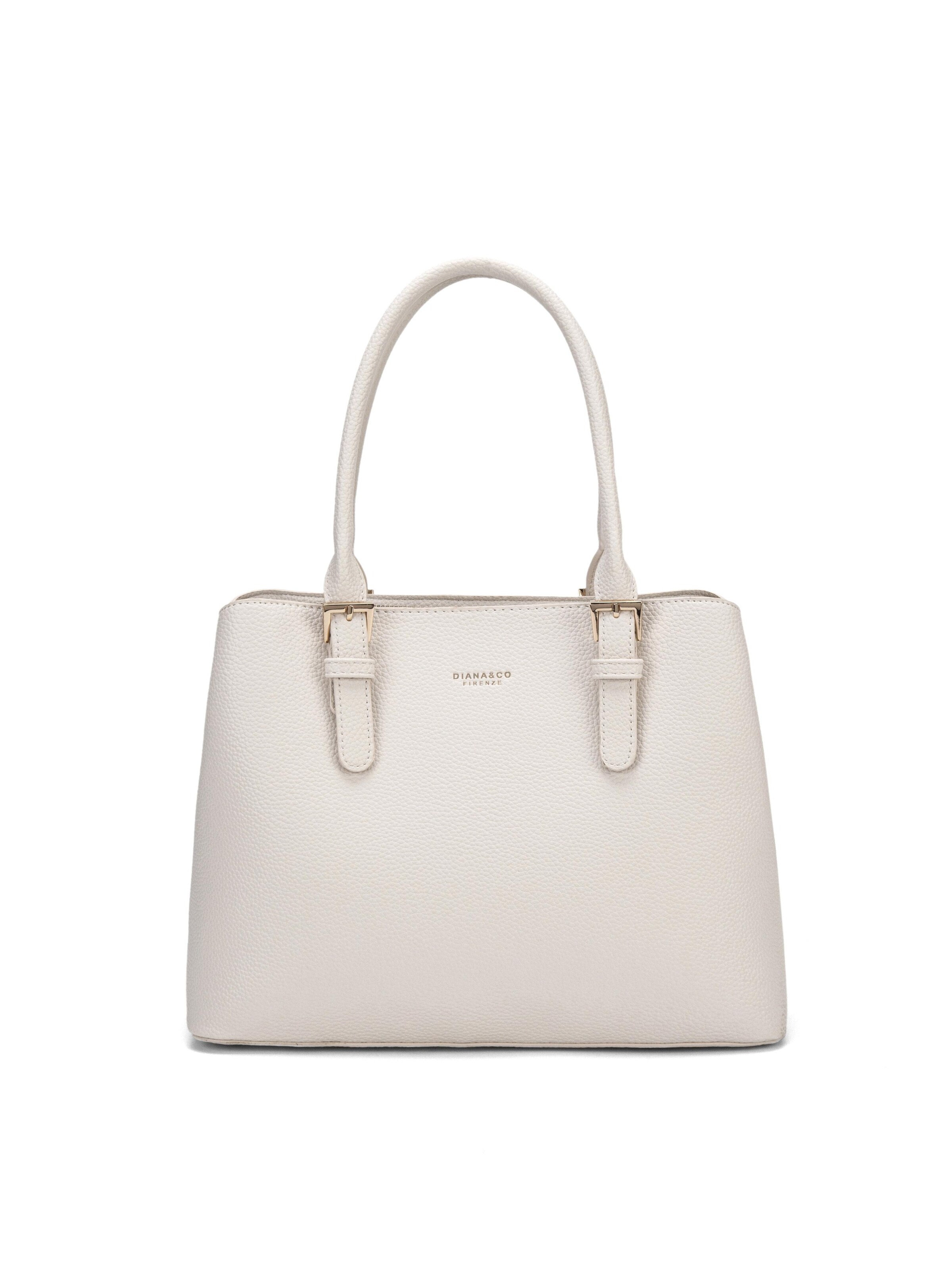 Borsa a mano di Diana&Co. in beige: frontale