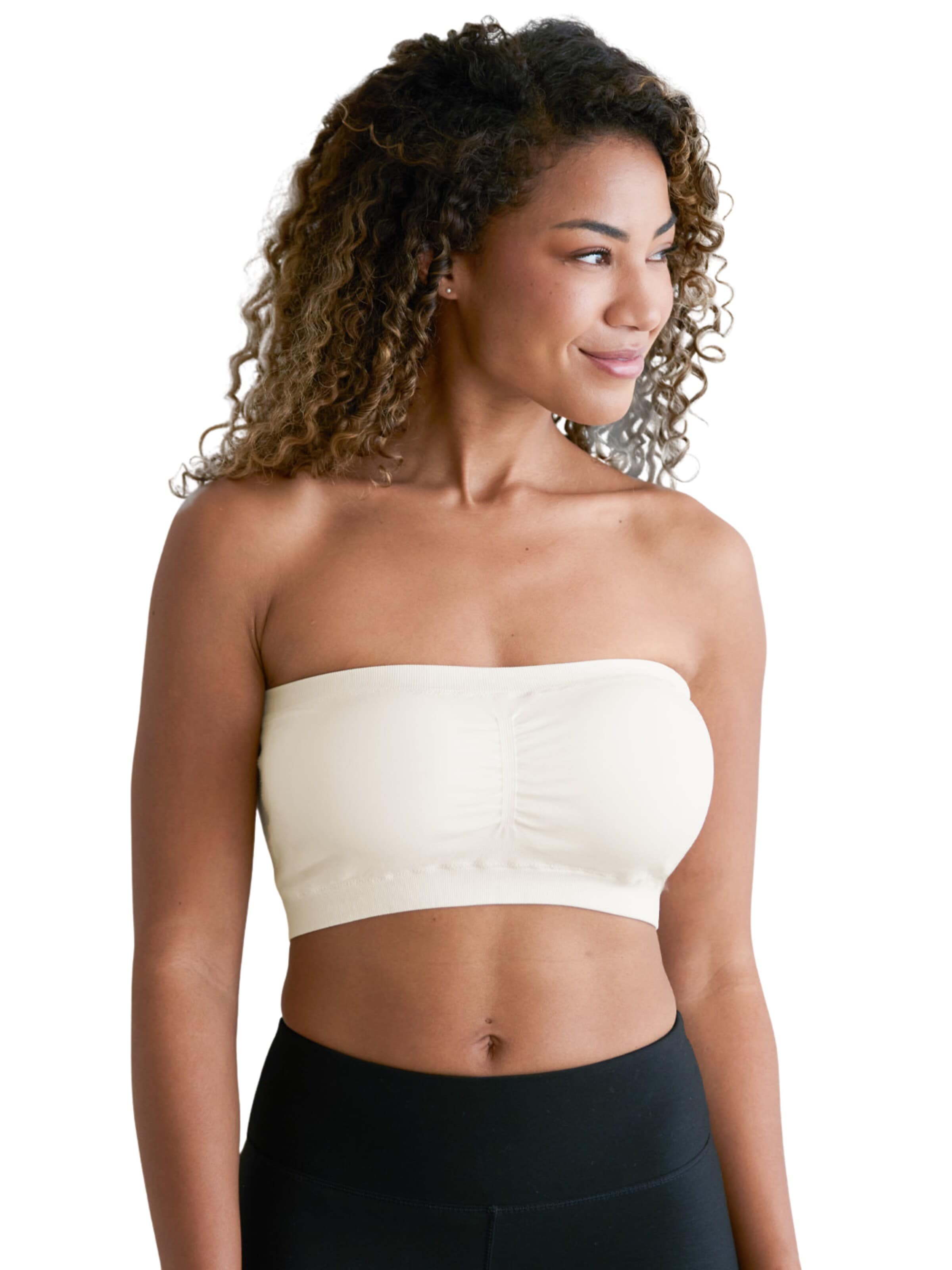 Bandeau Soutien-gorge 'Bandeau-BH' cfab en blanc : devant