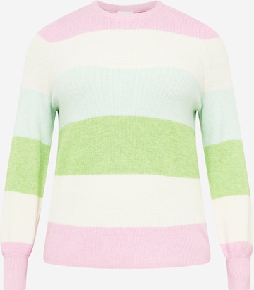 ONLY Carmakoma - Pullover 'NEW DARIA' em rosa: frente