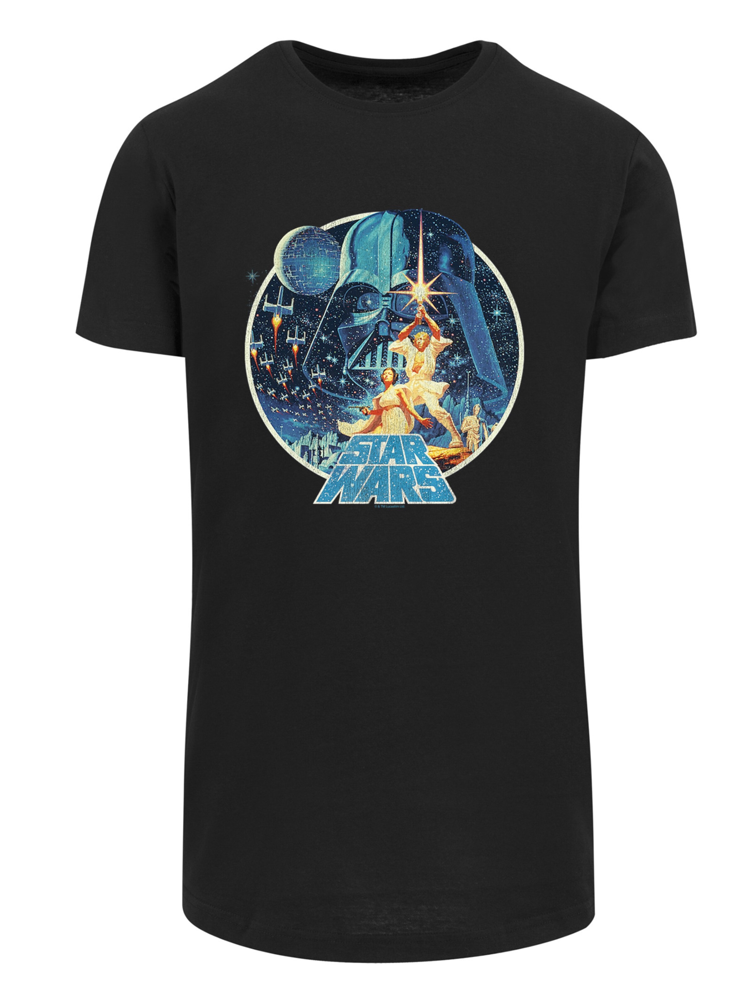 T-Shirt 'Star Wars Vintage Victory' F4NT4STIC en noir : devant