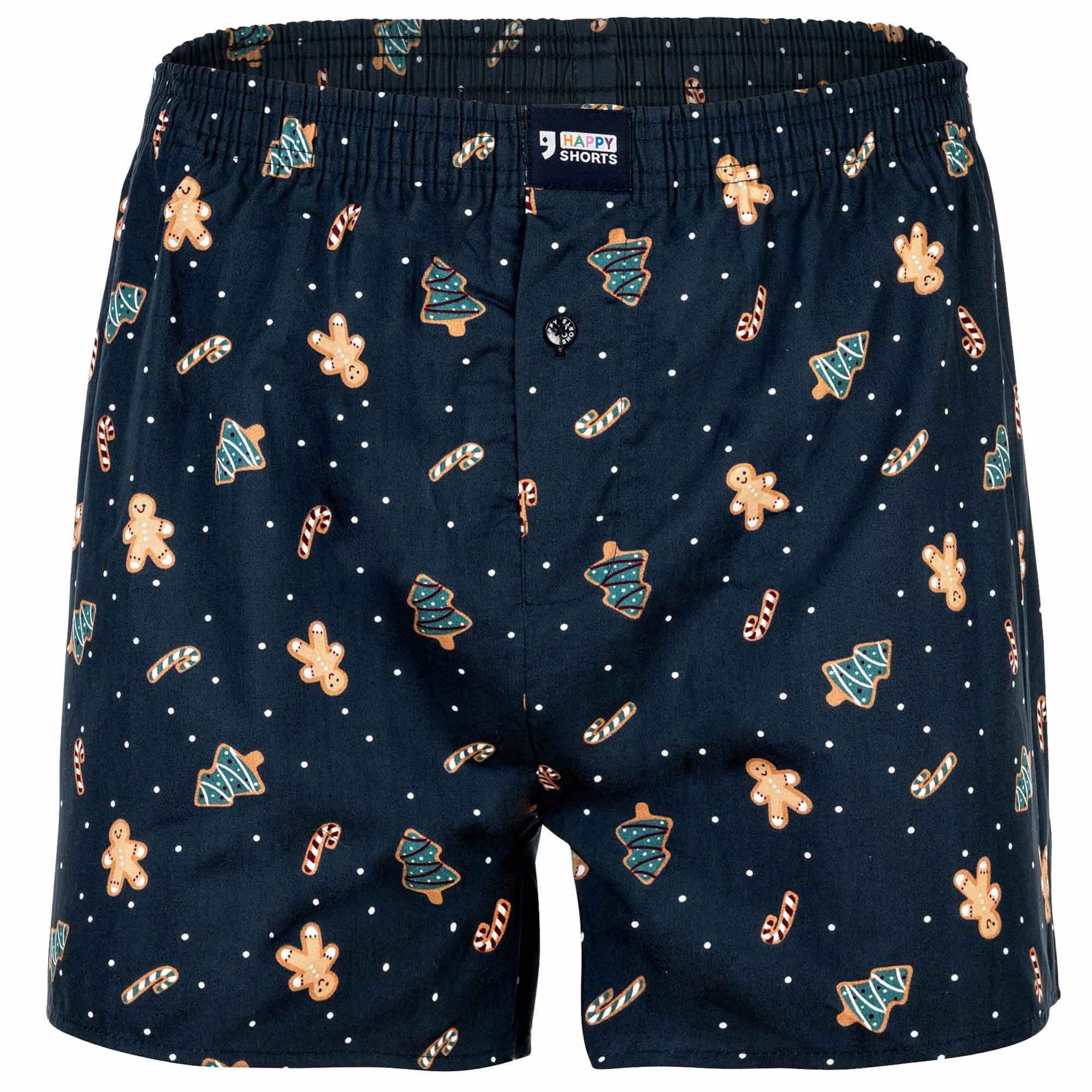 Happy Shorts - Calzoncillo boxer en azul: frente