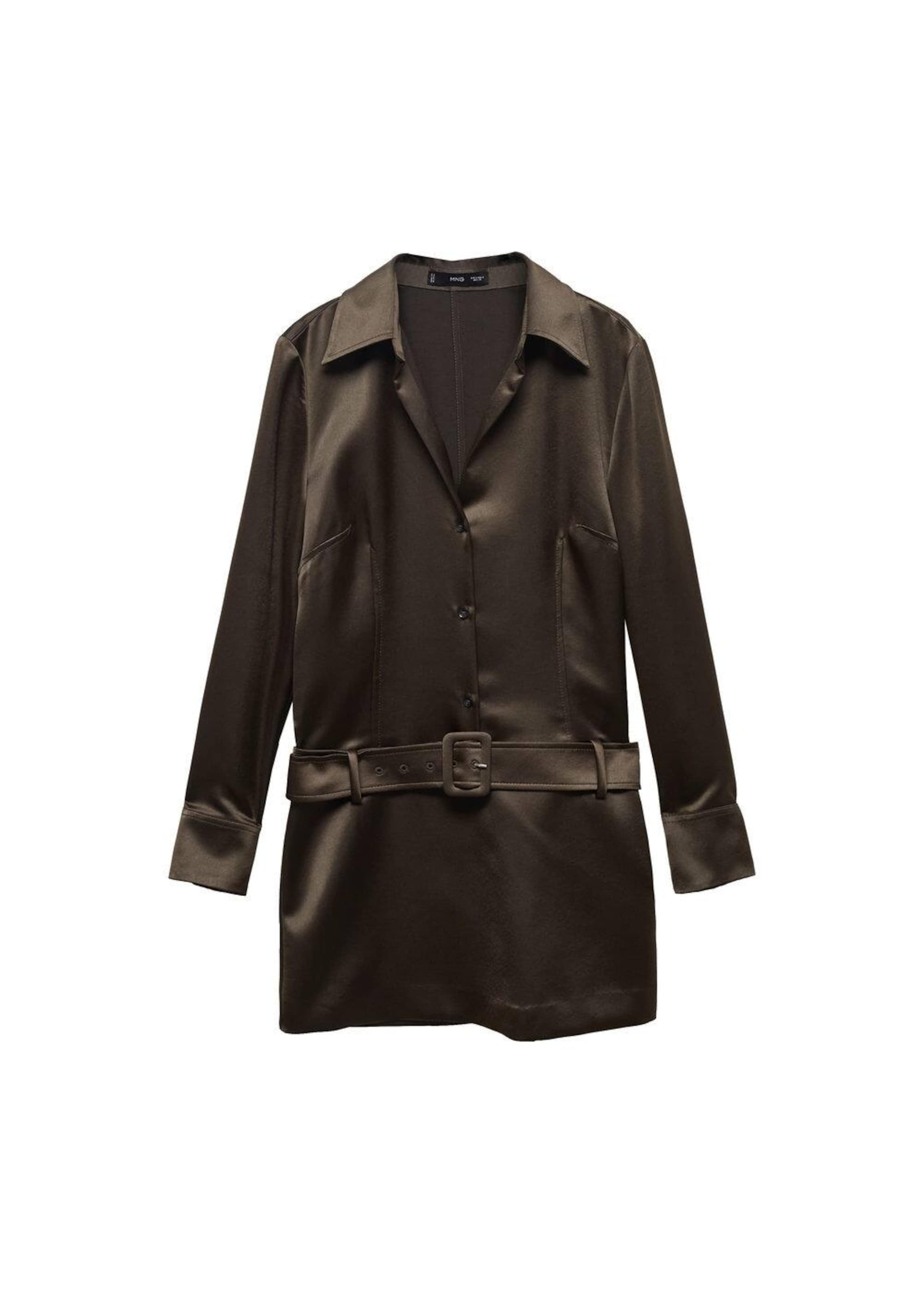 Rochie tip bluză 'Kate' de la MANGO pe maro: față