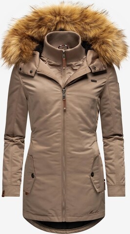 Manteau d’hiver 'Sanakoo' MARIKOO en marron : devant