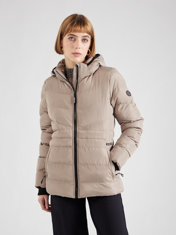 Cars Jeans Winter Jacket in Beige: front