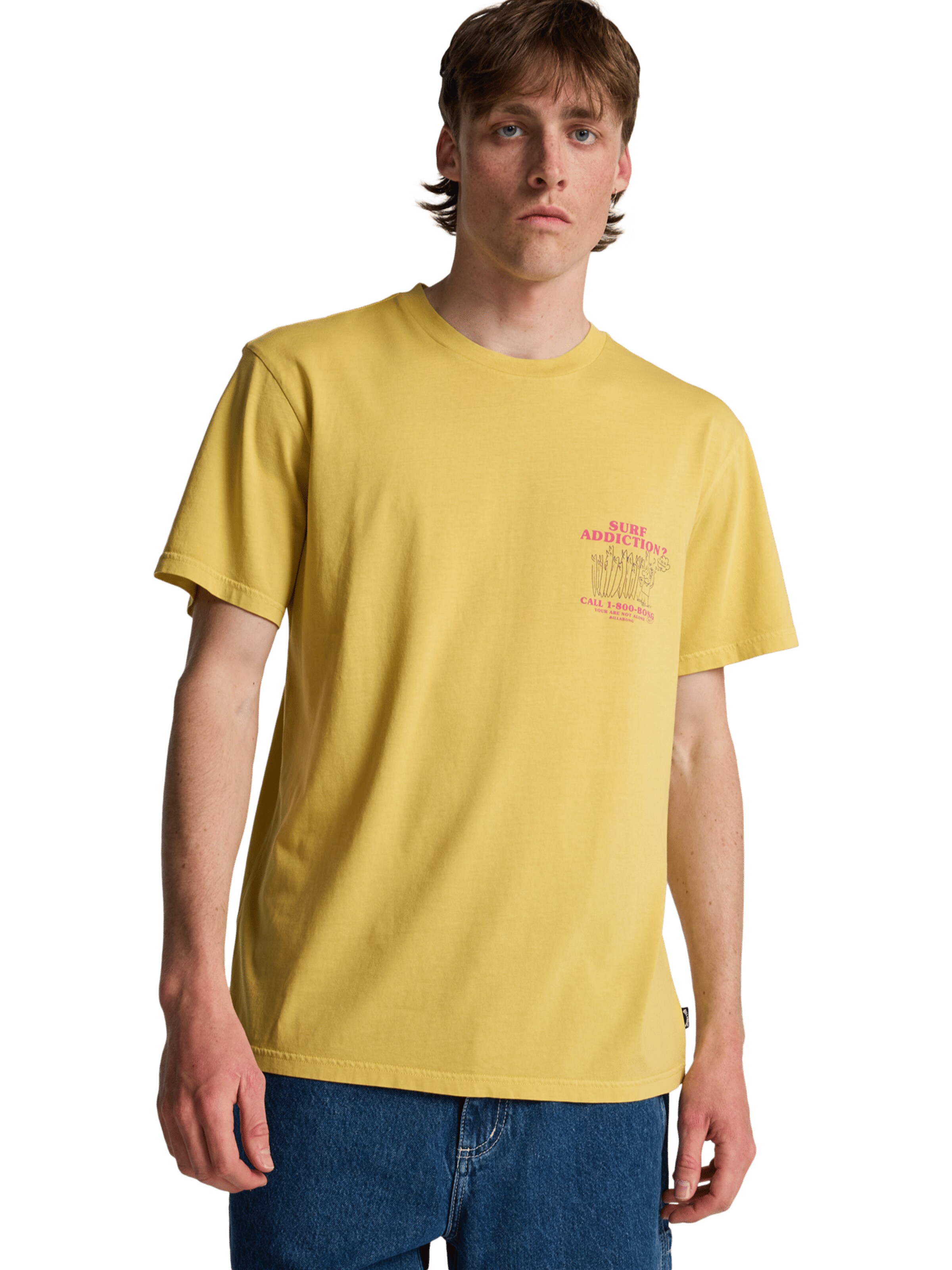 BILLABONG Shirt 'Message' in Yellow: front