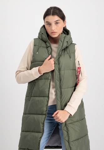 ALPHA INDUSTRIES Väst i grön: framsida