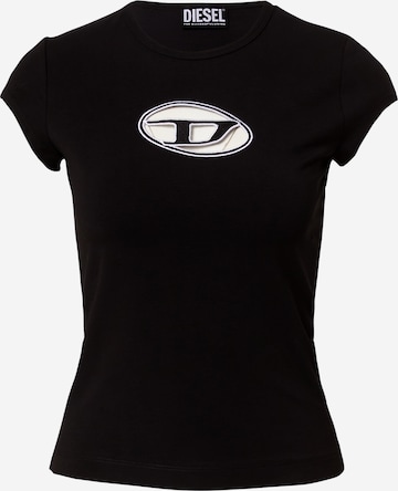 DIESEL - Camisa 'ANGIE' em preto: frente