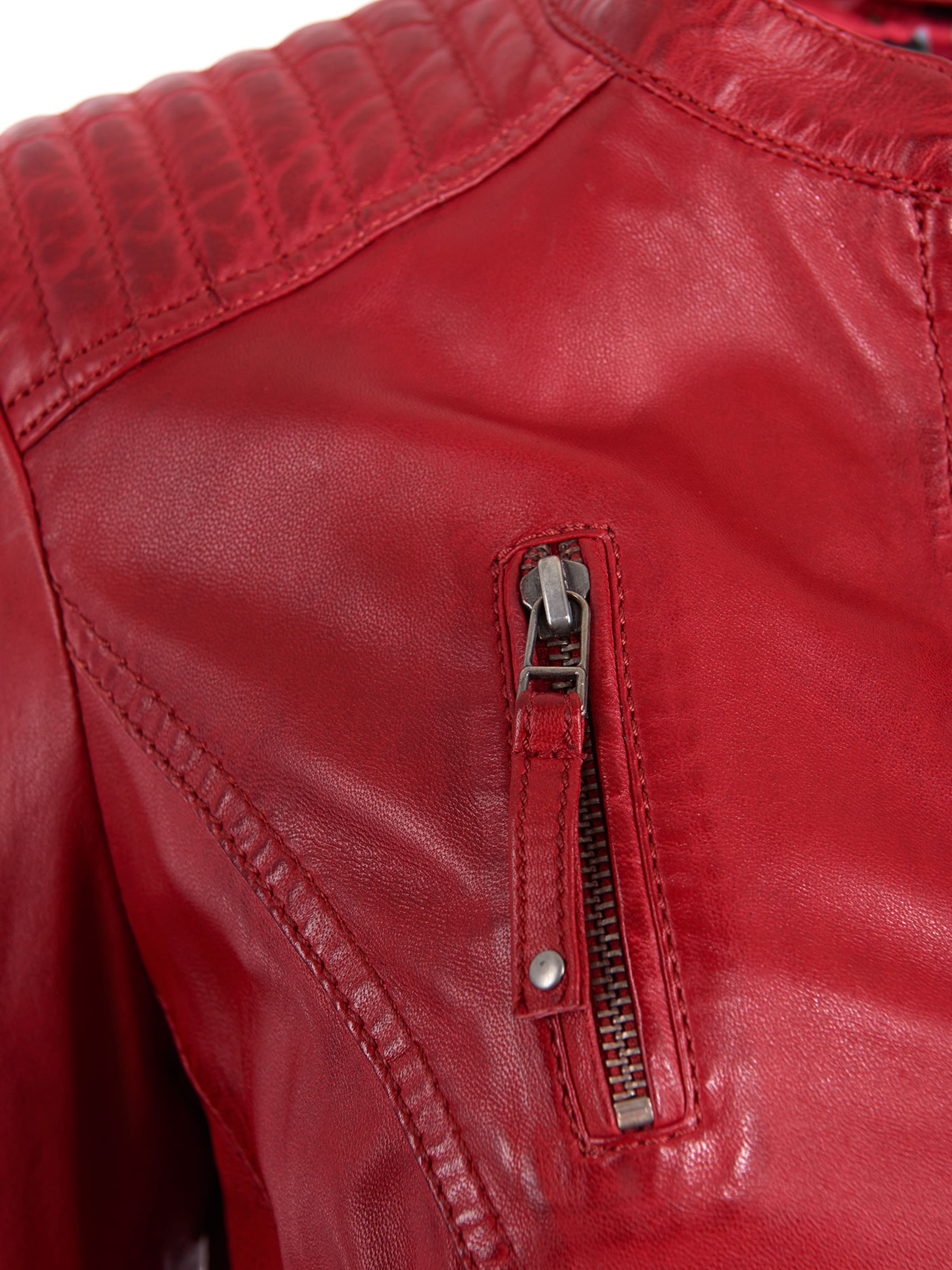 JCC Lederjacke in Rot