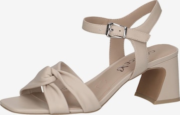 CAPRICE Strap Sandals in Beige: front