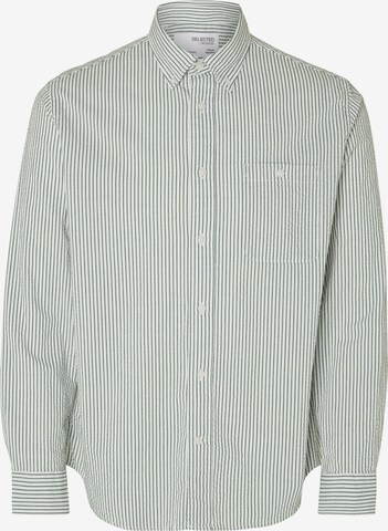 SELECTED HOMME Regular fit Button Up Shirt 'Reil' in Green: front