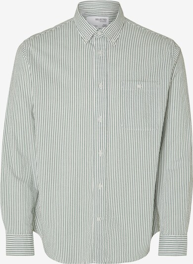 SELECTED HOMME Camisa 'Reil' en beige claro / verde oscuro, Vista del producto