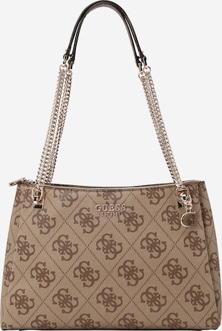 Borsa a spalla 'Eliette' di GUESS in beige: frontale