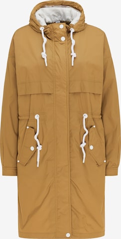 Parka mi-saison DreiMaster Maritim en beige : devant