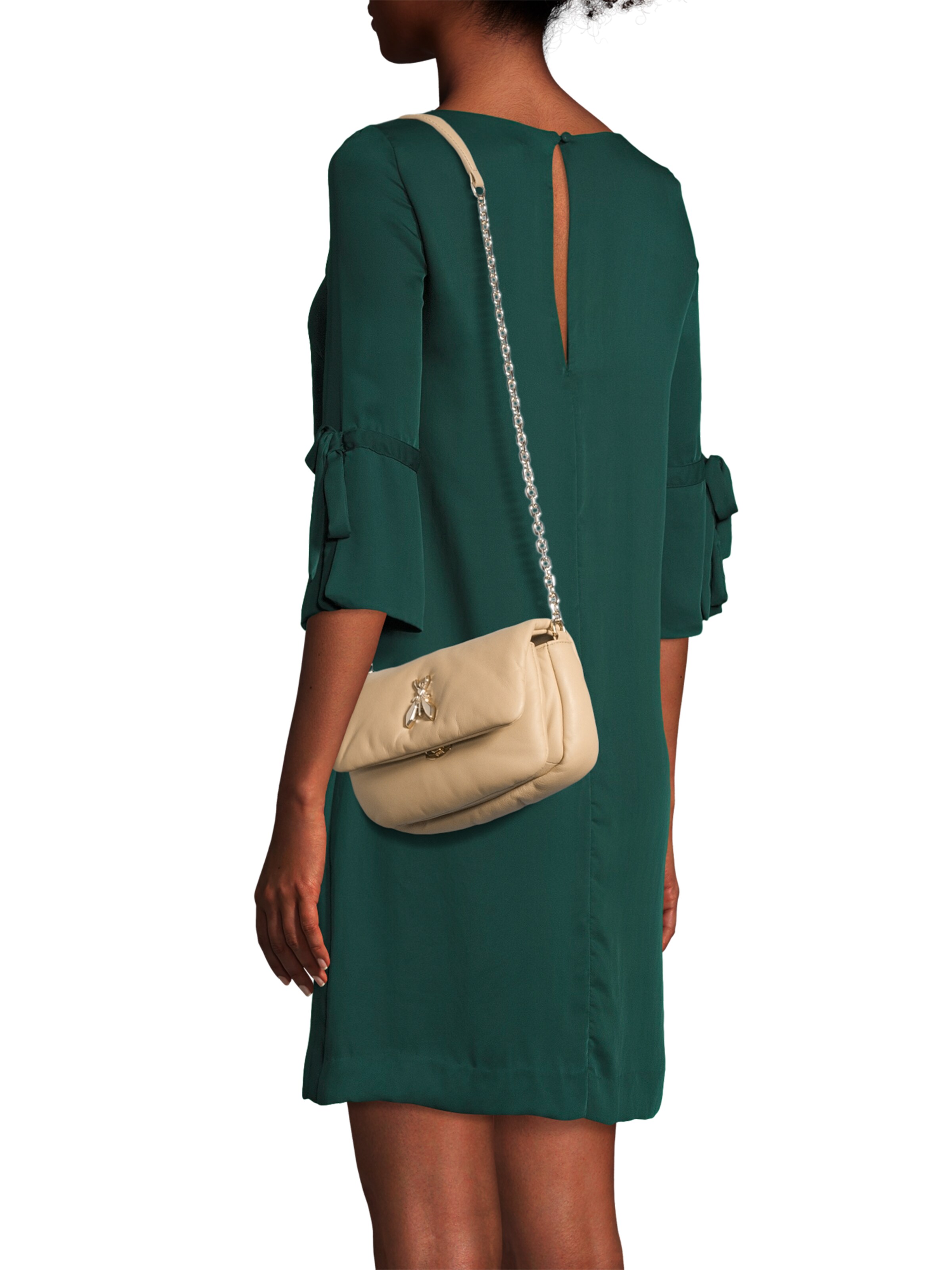 PATRIZIA PEPE Crossbody Bag in Beige: front