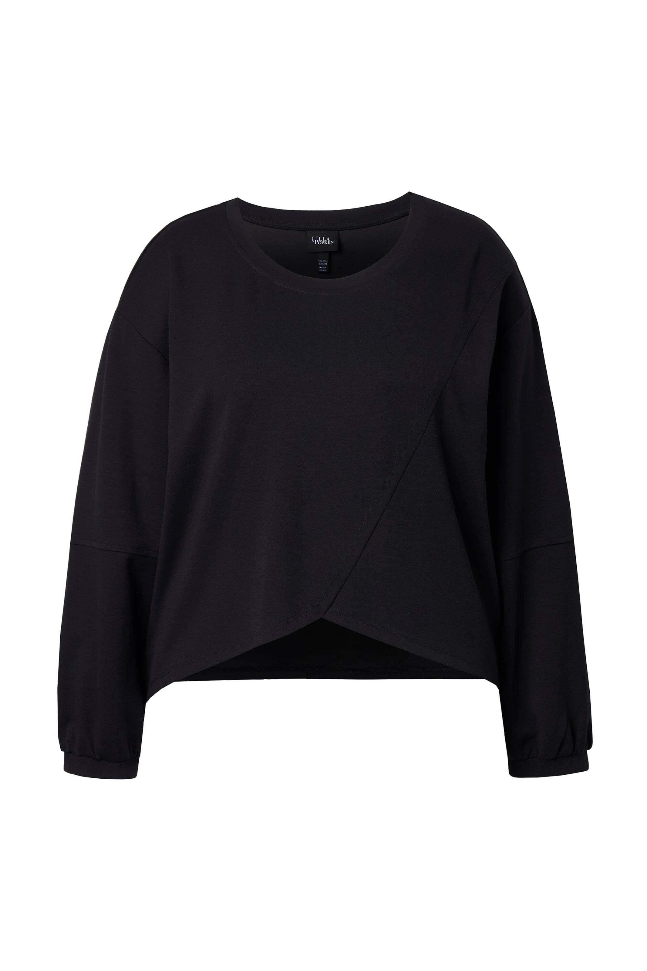 Ulla Popken Sweatshirt in Schwarz: Vorderseite