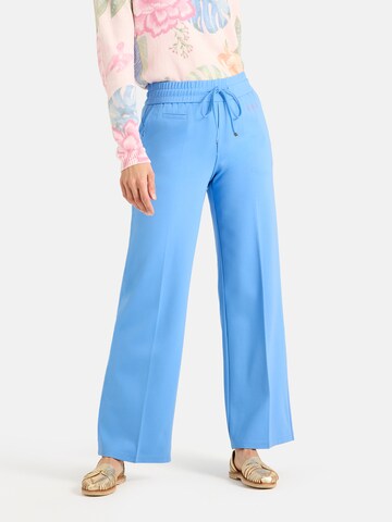 LIEBLINGSSTÜCK Wide leg Pleated Pants in Blue: front