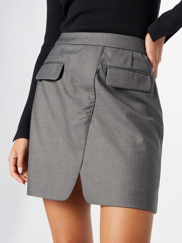 PIECES Skirt 'OFELIA' in Grey