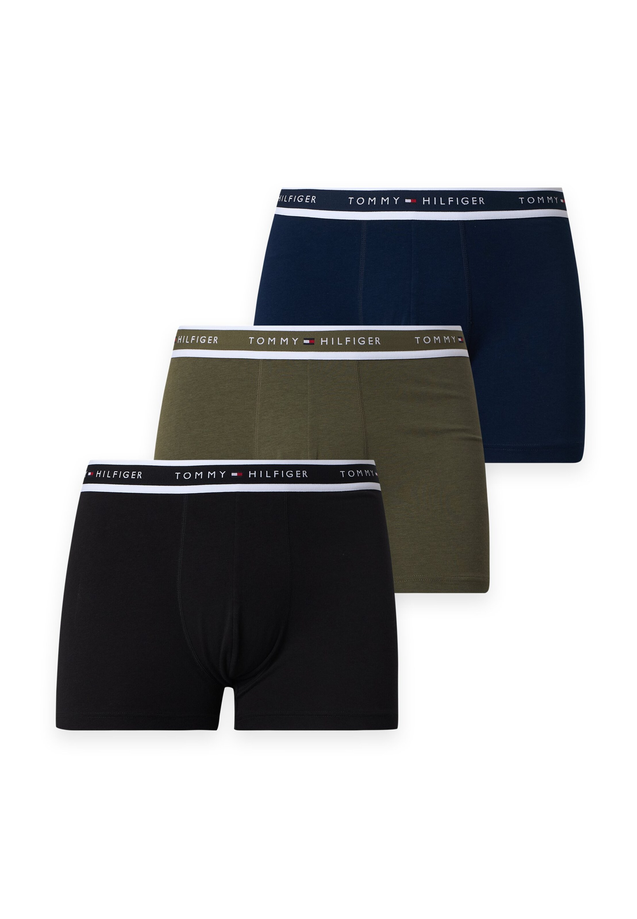 Tommy Hilfiger Underwear Boksershorts i S i navy / oliven / sort, Produktvisning
