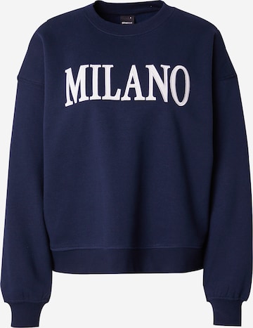 Gina Tricot Sweatshirt in Blue: front