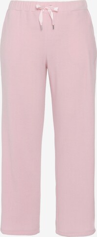 Pantalon de pyjama Ulla Popken en rose : devant